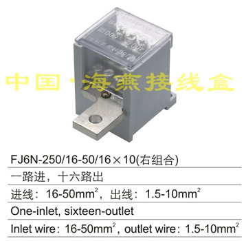 FJ6N-250/16-50/16×10(右组合) 一路进,十六路出